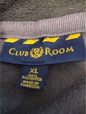 Club Room Men's XL Sleeveless Fleece Vest in Gray